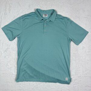 LinkSoul Polo Shirt Men’s XL Solid Tempus‎ Fugit Golf Collar Golfer Green